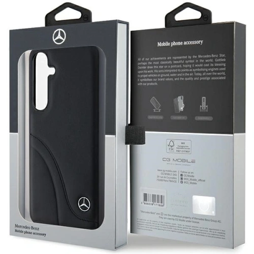 Kup Etui Mercedes MEHCS24M23RBCSK Samsung Galaxy S24+ Plus hardcase Leather Curved Stitches czarny/black - MRS200 - {ean13} - Sklep Home Screen