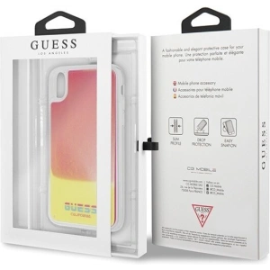 Kup Guess Apple Tasche GUHCPXGLCPI iPhone X/XS rosa/rosa Hartschalenetui California Glow in the dark - GUE313PNK - {ean13} - Sklep Home Screen