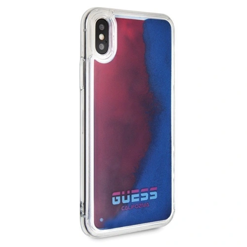 Kup Etui Guess GUHCPXGLCRE Apple iPhone X/XS piros/red kemény tok California Glow in the dark - GUE314RED - {ean13} - Sklep Home Screen