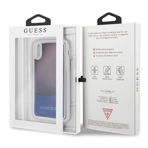 Kup Etui Guess GUHCPXGLCRE Apple iPhone X/XS piros/red kemény tok California Glow in the dark - GUE314RED - {ean13} - Sklep Home Screen