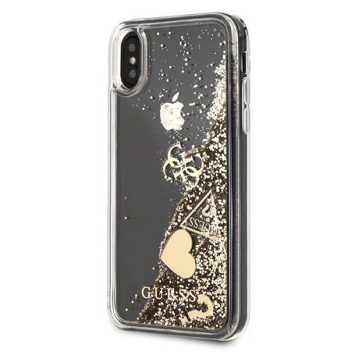 Kup Etui Guess GUHCPXGLHFLGO Apple iPhone X/XS zlaté/hard case Glitter Hearts - GUE315GLD - {ean13} - Sklep Home Screen