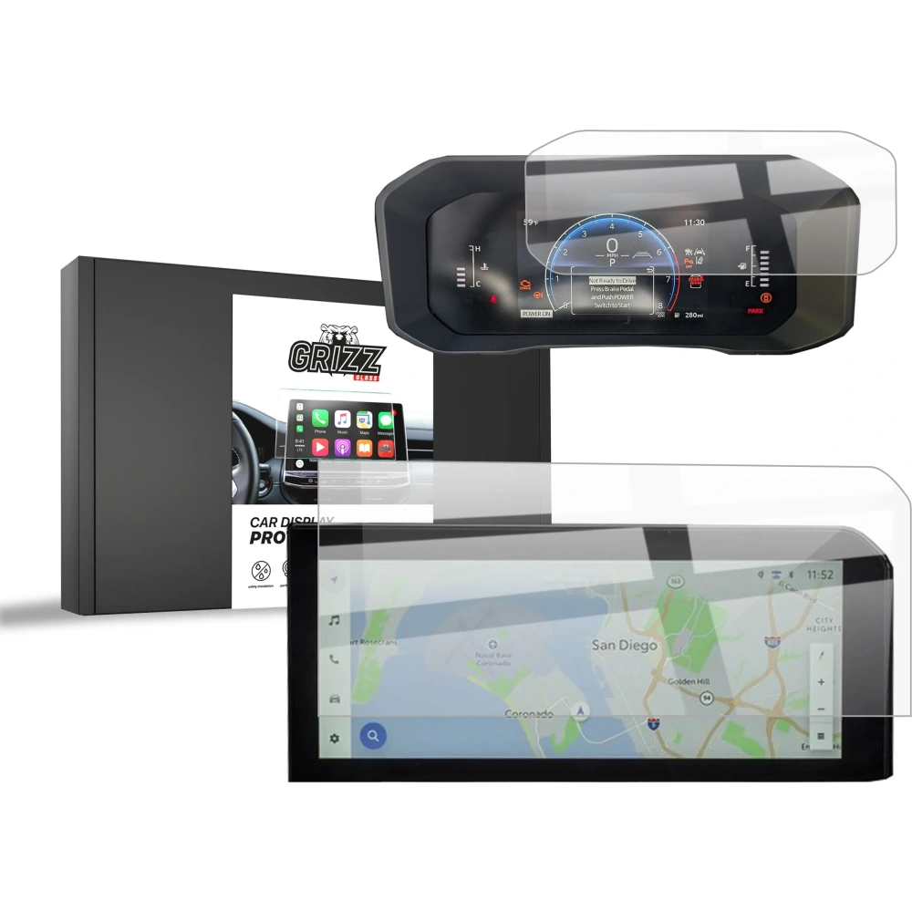 Folia ceramiczna GrizzGlass CarDisplay Protection do Toyota Land Cruiser 8 12,3" 2024-2025 [2w1]