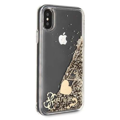 Kup Etui Guess GUHCPXGLHFLGO Apple iPhone X/XS zlaté/hard case Glitter Hearts - GUE315GLD - {ean13} - Sklep Home Screen