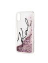 Kup Karl Lagerfeld KLHCPXTRKSIGPI iPhone X /Xs růžový/pink hard case Signature Liquid Glitter Stars - KLD226PNK - {ean13} - Sklep Home Screen
