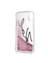 Kup Karl Lagerfeld KLHCPXTRKSIGPI iPhone X /Xs růžový/pink hard case Signature Liquid Glitter Stars - KLD226PNK - {ean13} - Sklep Home Screen