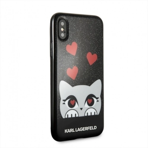 Kup Karl Lagerfeld KLHCPXVDCBK tvrdý obal pro iPhone X černý Valentine - KLD227BLK - {ean13} - Sklep Home Screen