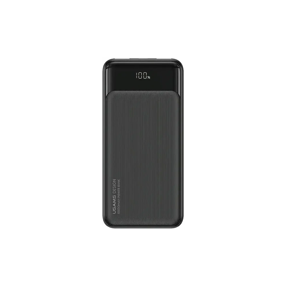 Powerbank USAMS XY Series 10000mAh 10W MicroUSB, 2xUSB-A, USB-C czarny/black