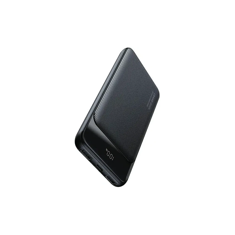 Powerbank USAMS XY Series 10000mAh 10W MicroUSB, 2xUSB-A, USB-C czarny/black