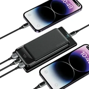 Kup Powerbank USAMS XY Series 10000mAh 10W MicroUSB, 2xUSB-A, USB-C czarny/black - USA1193 - {ean13} - Sklep Home Screen
