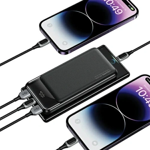 Kup Powerbank USAMS XY Series 10000mAh 10W MicroUSB, 2xUSB-A, USB-C czarny/black - USA1193 - {ean13} - Sklep Home Screen