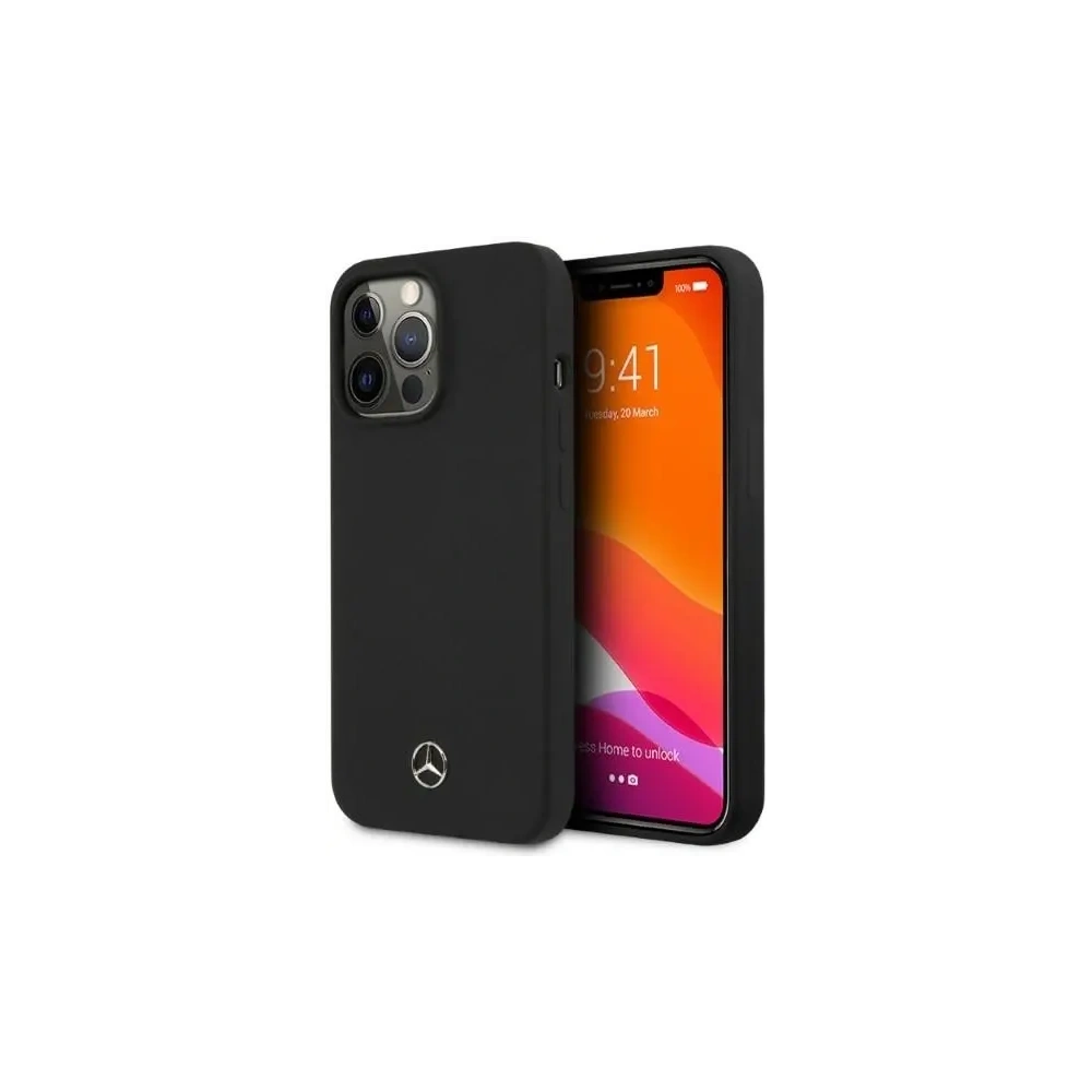 Etui Mercedes MEHMP13XSILBK Apple iPhone 13 Pro Max hardcase Silicone Magsafe czarny/black