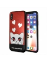 Karl Lagerfeld KLHCPXVDCRE iPhone X kemény tok piros Valentin