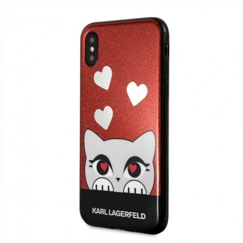 Kup Karl Lagerfeld KLHCPXVDCRE iPhone X kemény tok piros Valentin - KLD228RED - {ean13} - Sklep Home Screen