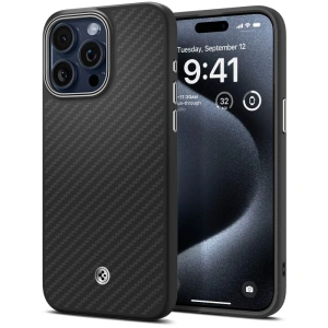 Kup [OUTLET] Etui Spigen Enzo Aramid Mag MagSafe Apple iPhone 15 Pro Max Matt Fekete - OT-762 - {ean13} - Sklep Home Screen