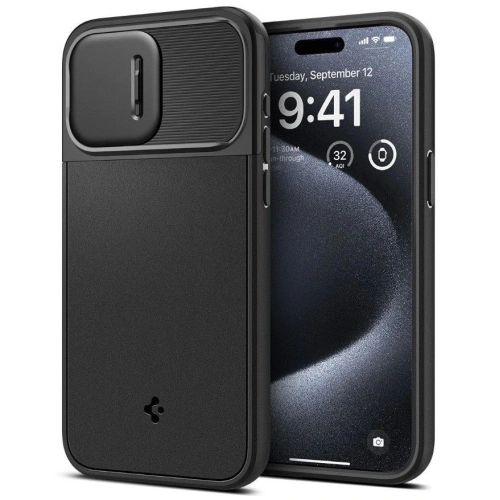 Kup [OUTLET] Etui Spigen Optik Armor Mag MagSafe Apple iPhone 15 Pro Black - OT-763 - {ean13} - Sklep Home Screen
