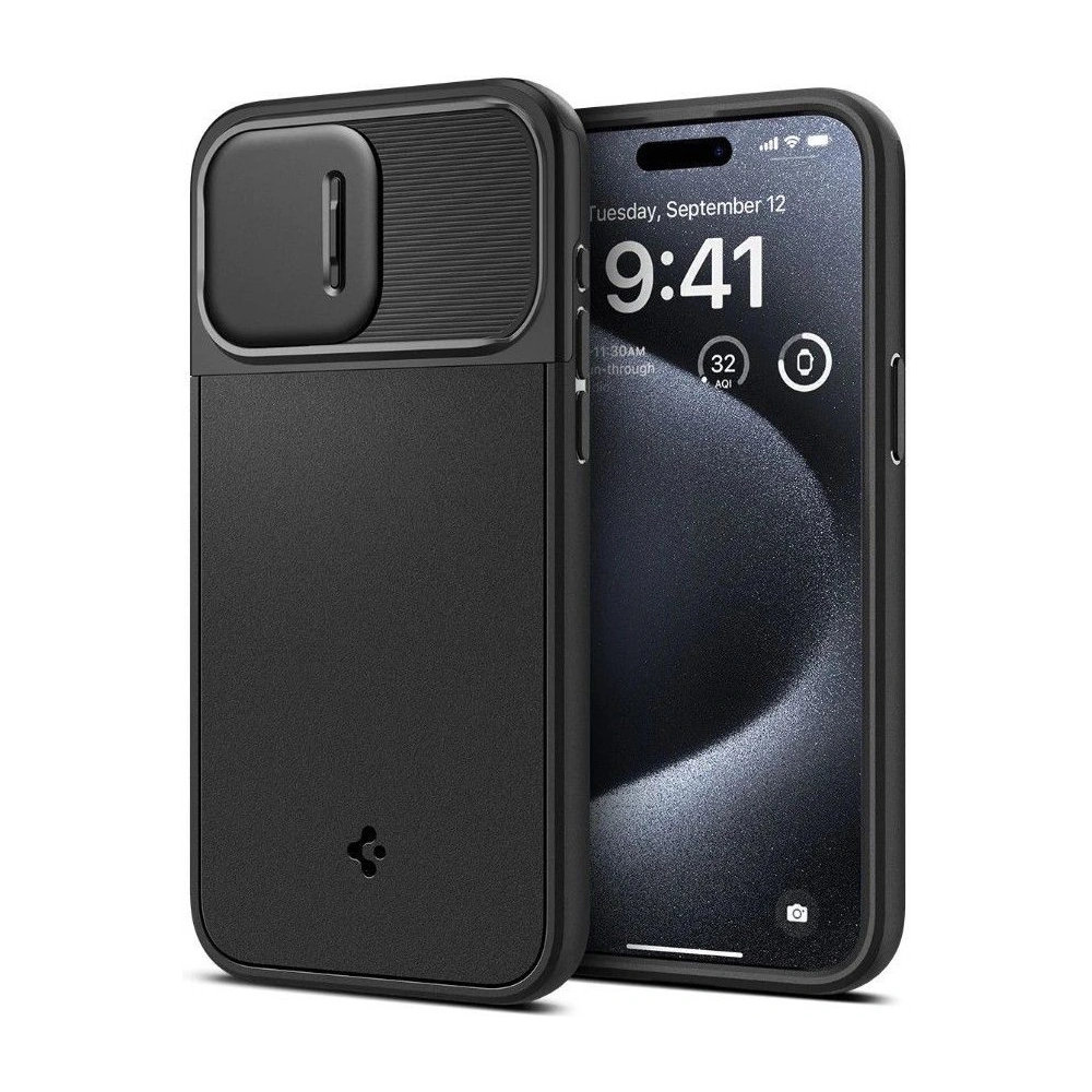 [OUTLET] Etui Spigen Optik Armor Mag MagSafe Apple iPhone 15 Pro Black