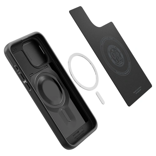 Kup [OUTLET] Etui Spigen Optik Armor Mag MagSafe Apple iPhone 15 Pro Black - OT-763 - {ean13} - Sklep Home Screen