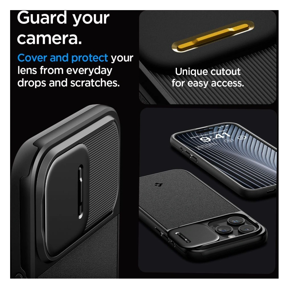 [OUTLET] Etui Spigen Optik Armor Mag MagSafe Apple iPhone 15 Pro Black