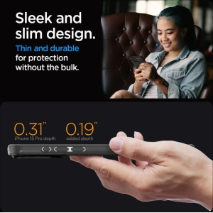 Kup [OUTLET] Etui Spigen Optik Armor Mag MagSafe Apple iPhone 15 Pro Black - OT-763 - {ean13} - Sklep Home Screen