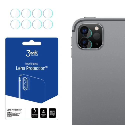 Kup [OUTLET] Szkło hybrydowe na obiektyw aparatu 3MK Lens Protection Apple iPad Pro 12.9 2021 (5. generacji) [4 PACK] - OT-771 - {ean13} - Sklep Home Screen