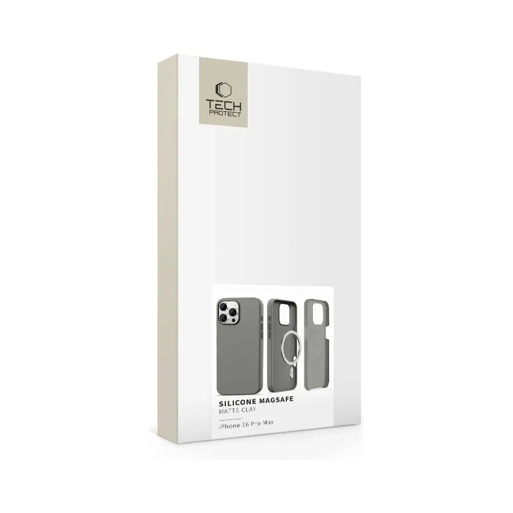 Etui Tech-Protect Silicone MagSafe Apple iPhone 16 Pro Max Matte Clay