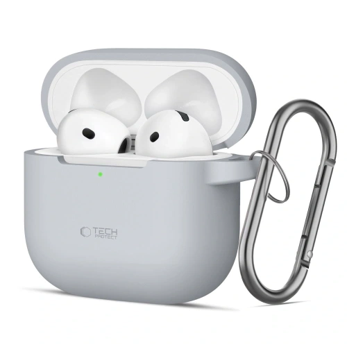 Kup Etui Tech-Protect Silicone Hook Apple Airpods 4 Crayon Grey - THP3436 - {ean13} - Sklep Home Screen