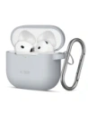 Etui Tech-Protect silikonový háček Apple Airpods 4 Crayon Grey