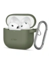 Tech-Protect Cârlig din Silicon Apple Airpods 4 Verde Măslin
