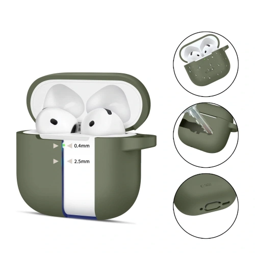 Kup Etui Tech-Protect Silicone Hook Apple Airpods 4 Olive Green - THP3437 - {ean13} - Sklep Home Screen