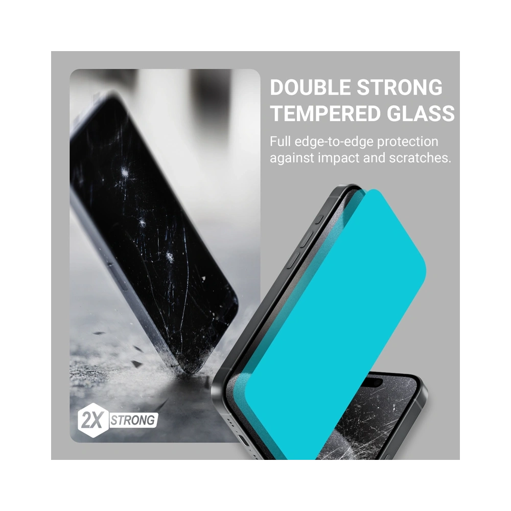 Szkło hartowane Crong EasyShield Apple iPhone 16 Pro [2 PACK]