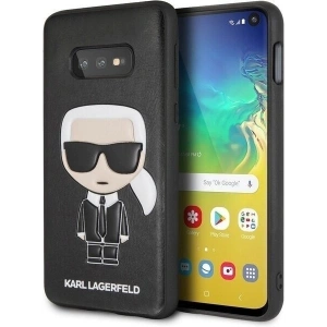 Karl Lagerfeld KLHCS10LIKPUBK S10e G970 hardcase black Iconic Karl Embossed