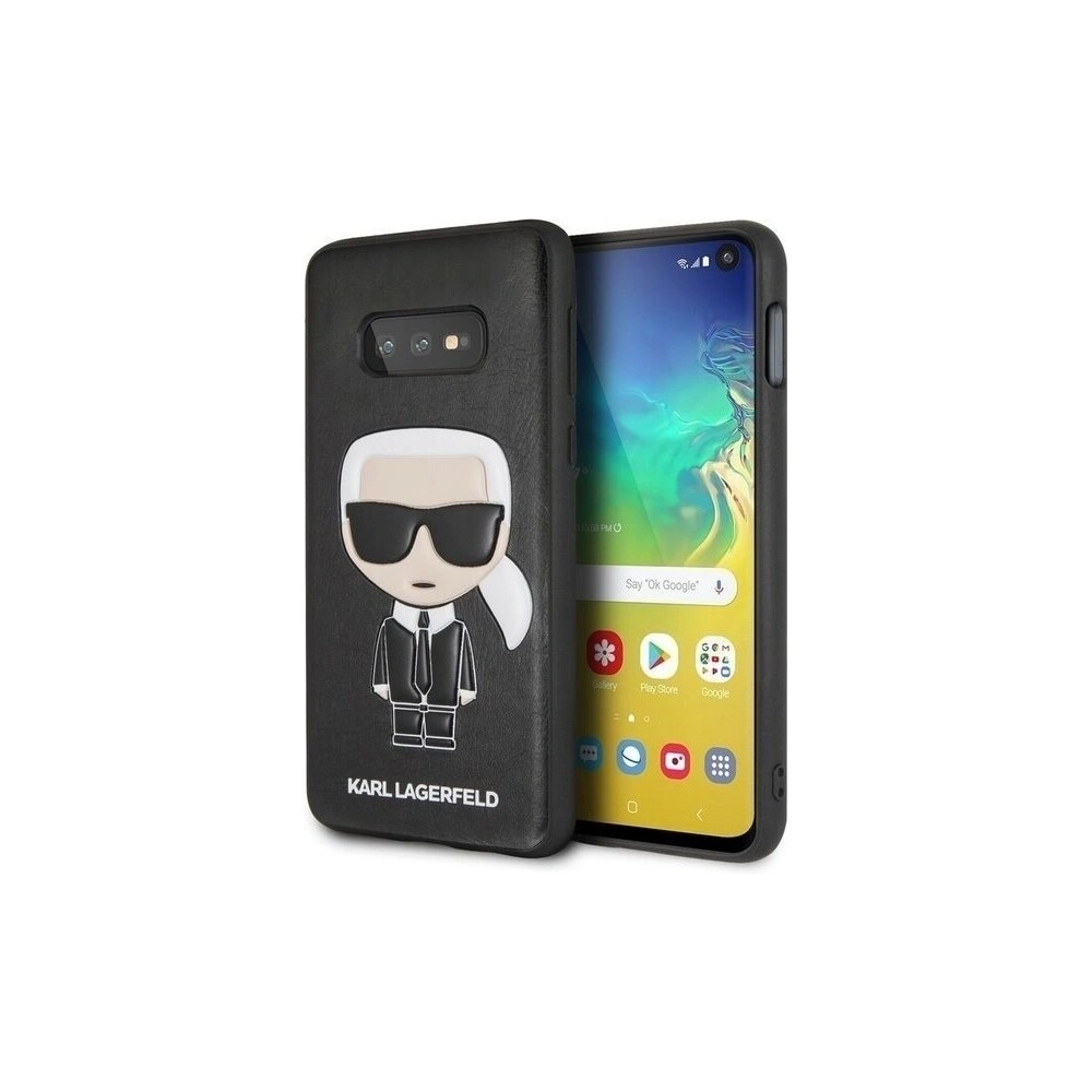Karl Lagerfeld KLHCS10LIKPUBK S10e G970 hardcase czarny/black Iconic Karl Embossed