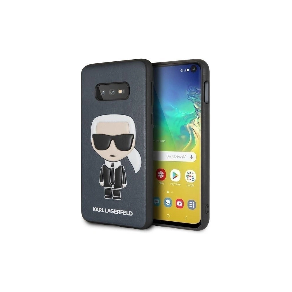 Karl Lagerfeld KLHCS10LIKPUBL S10e G970 hardcase granatowy/navy Iconic Karl Embossed