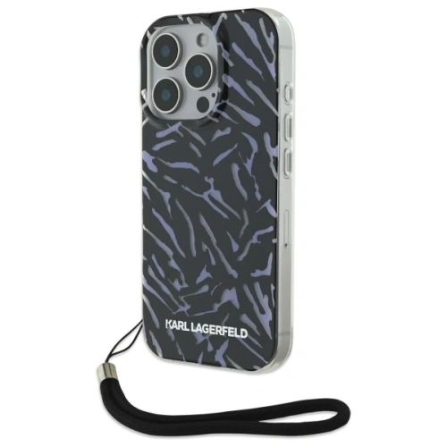 Buy Karl Lagerfeld KLHCP16LHZBPKCCU Apple iPhone 16 Pro Zebra With Cord purple - KLD21787 - {ean13} - Home Screen Store Europe