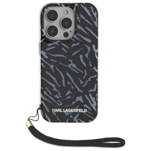 Kup Etui Karl Lagerfeld KLHCP16LHZBPKCCU Apple iPhone 16 Pro Zebra With Cord fioletowy/purple - KLD21787 - {ean13} - Sklep Home Screen