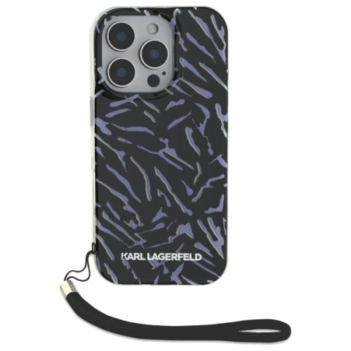 Buy Karl Lagerfeld KLHCP16LHZBPKCCU Apple iPhone 16 Pro Zebra With Cord purple - KLD21787 - {ean13} - Home Screen Store Europe