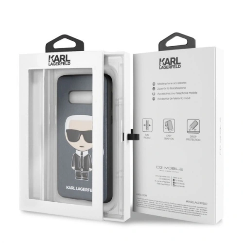 Kup Karl Lagerfeld KLHCS10LIKPUBL S10e G970 hardcase granatowy/navy Iconic Karl Embossed - KLD234NAV - {ean13} - Sklep Home Screen