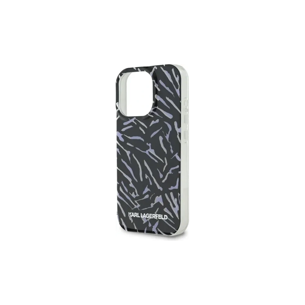 Etui Karl Lagerfeld KLHCP16LHZBPKCCU Apple iPhone 16 Pro Zebra With Cord fioletowy/purple