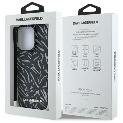 Kup Karl Lagerfeld KLHCP16LHZBPKCCU Apple iPhone 16 Pro Zebra mit Kabel lila - KLD21787 - {ean13} - Sklep Home Screen