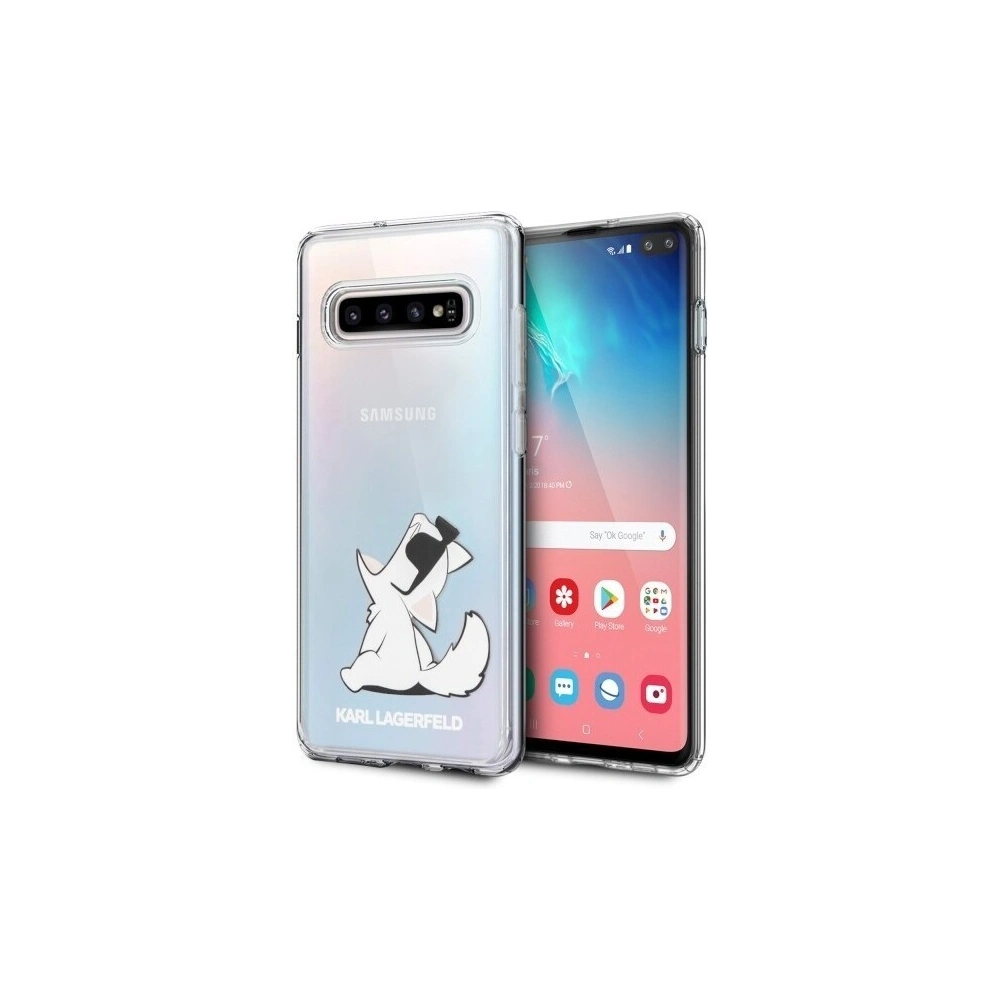 Karl Lagerfeld KLHCS10PCFNRC S10 Plus G975 hardcase transparent Choupette Fun