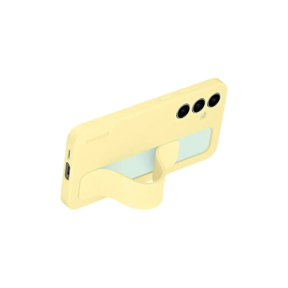Etui Samsung EF-GS721CYEGWW Galaxy S24 FE Standing Grip Case żółty/yellow