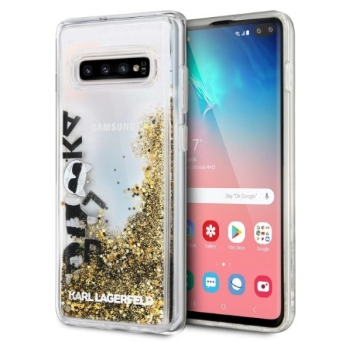 Buy Karl Lagerfeld KLHCS10PROGO S10 Plus G975 black & gold hard case Glitter - KLD239BLKGLD - {ean13} - Home Screen Store Europe
