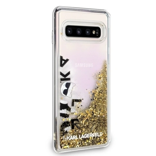 Buy Karl Lagerfeld KLHCS10PROGO S10 Plus G975 black & gold hard case Glitter - KLD239BLKGLD - {ean13} - Home Screen Store Europe