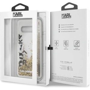 Kup Karl Lagerfeld KLHCS10ROGO S10 G973 czarno-złoty/black & gold hard case Glitter - KLD240BLKGLD - {ean13} - Sklep Home Screen