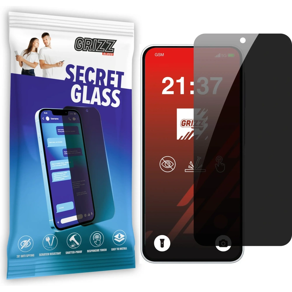Matowe szkło prywatyzujące GrizzGlass SecretGlass do Samsung Galaxy A16 4G