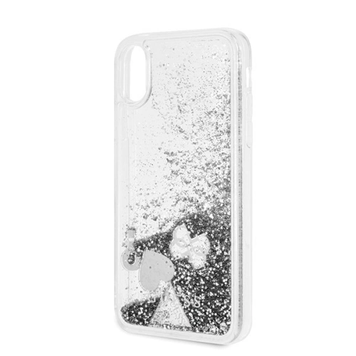 Kup Etui Guess GUHCPXGLHFLSI Apple iPhone X/XS argintiu/silver hard case Glitter Hearts - GUE317SLVHEA - {ean13} - Sklep Home Screen