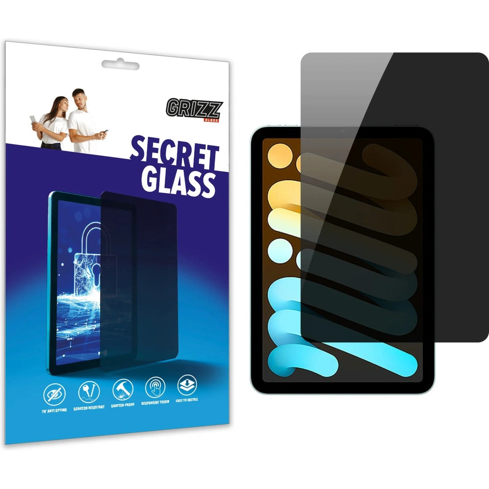 Matowe szkło prywatyzujące GrizzGlass SecretGlass do Apple iPad mini 2024