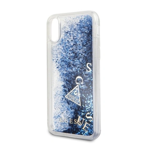 Kup Etui Guess GUHCPXGLUFLBL Apple iPhone X lila/ibolya kemény tok Csillogó folyadék - GUE318PRP - {ean13} - Sklep Home Screen