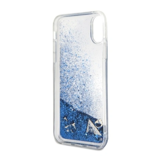 Kup Etui Guess GUHCPXGLUFLBL Apple iPhone X lila/ibolya kemény tok Csillogó folyadék - GUE318PRP - {ean13} - Sklep Home Screen