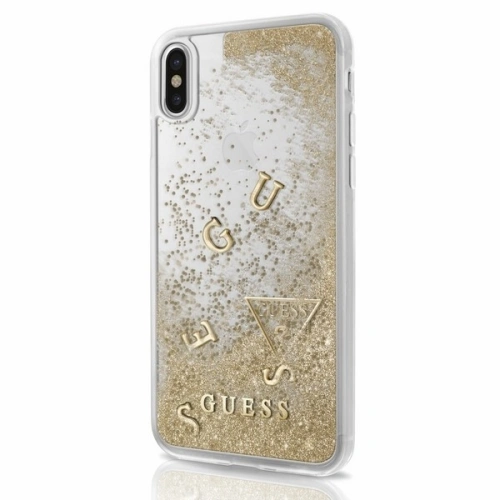 Kup Etui Guess GUHCPXGLUFLGO Apple iPhone X zlaté tvrdé pouzdro Glitter Liquid - GUE319GLD - {ean13} - Sklep Home Screen